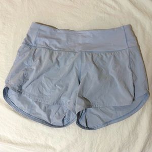 LULULEMON SPEED UP SHORTS 4” LIGHT BLUE 🤍🤍